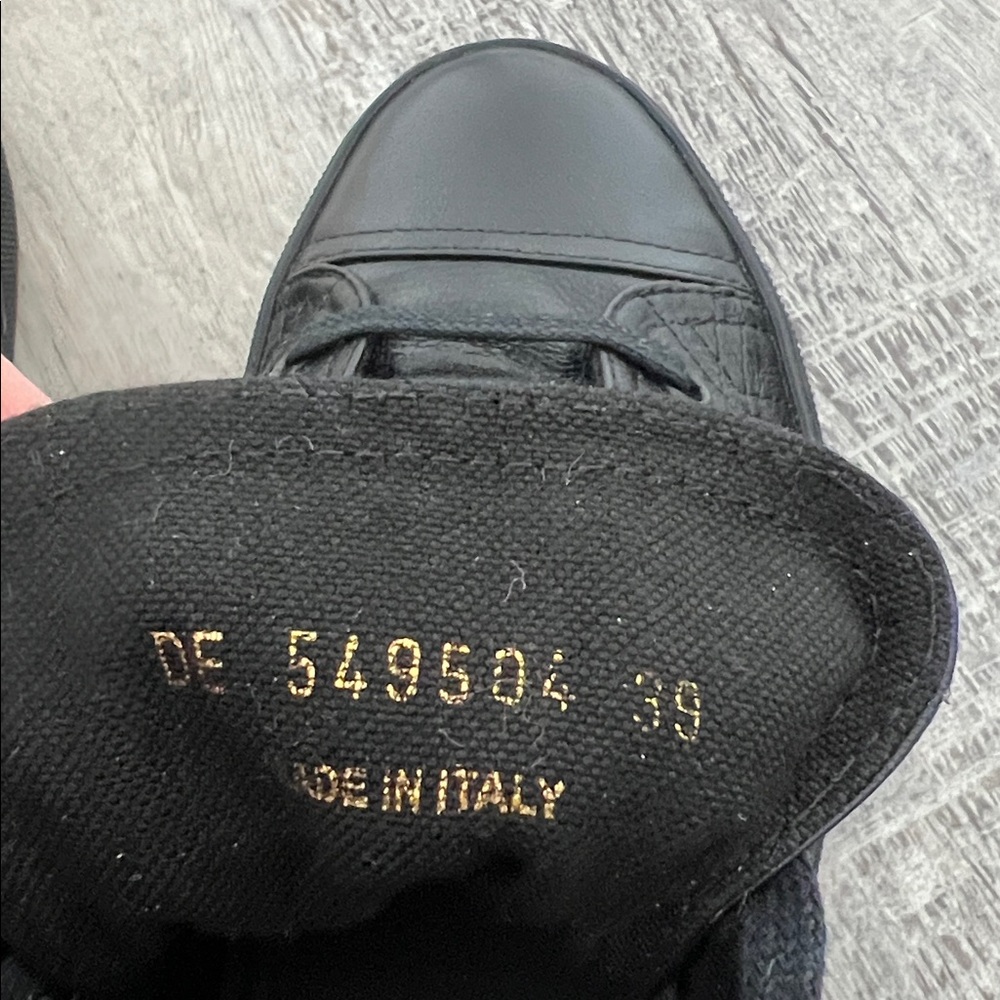 New Saint Laurent Bedford High-Tops Black Sneakers size 39 US 9 - Picture 7 of 17